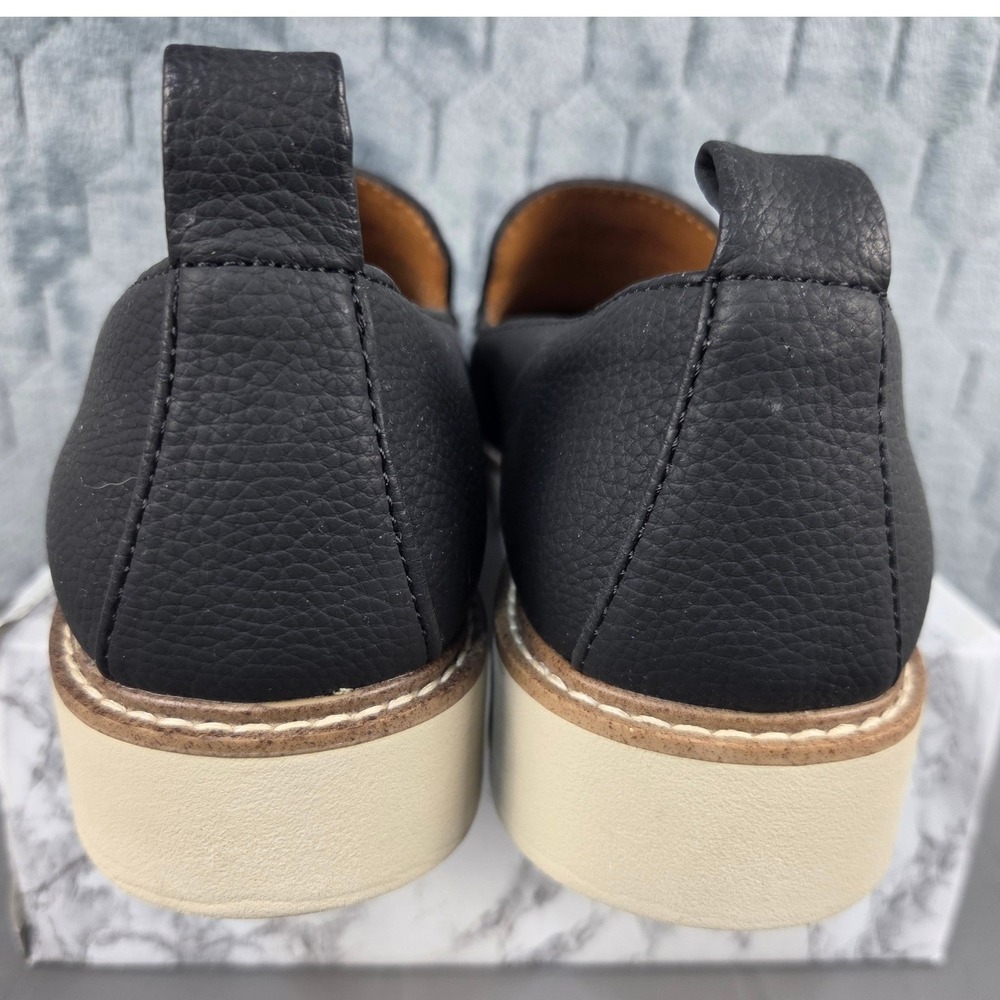 Eurosoft by Sofft Lindee Black Lug Sole Loafers Womens 9M E50044501 Slip On - Picture 4 of 7